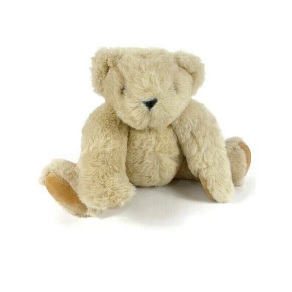 Vermont Teddy Bear Plush Classic Jointed Brown Made in USA 15 Inches - Picture 9 of 10